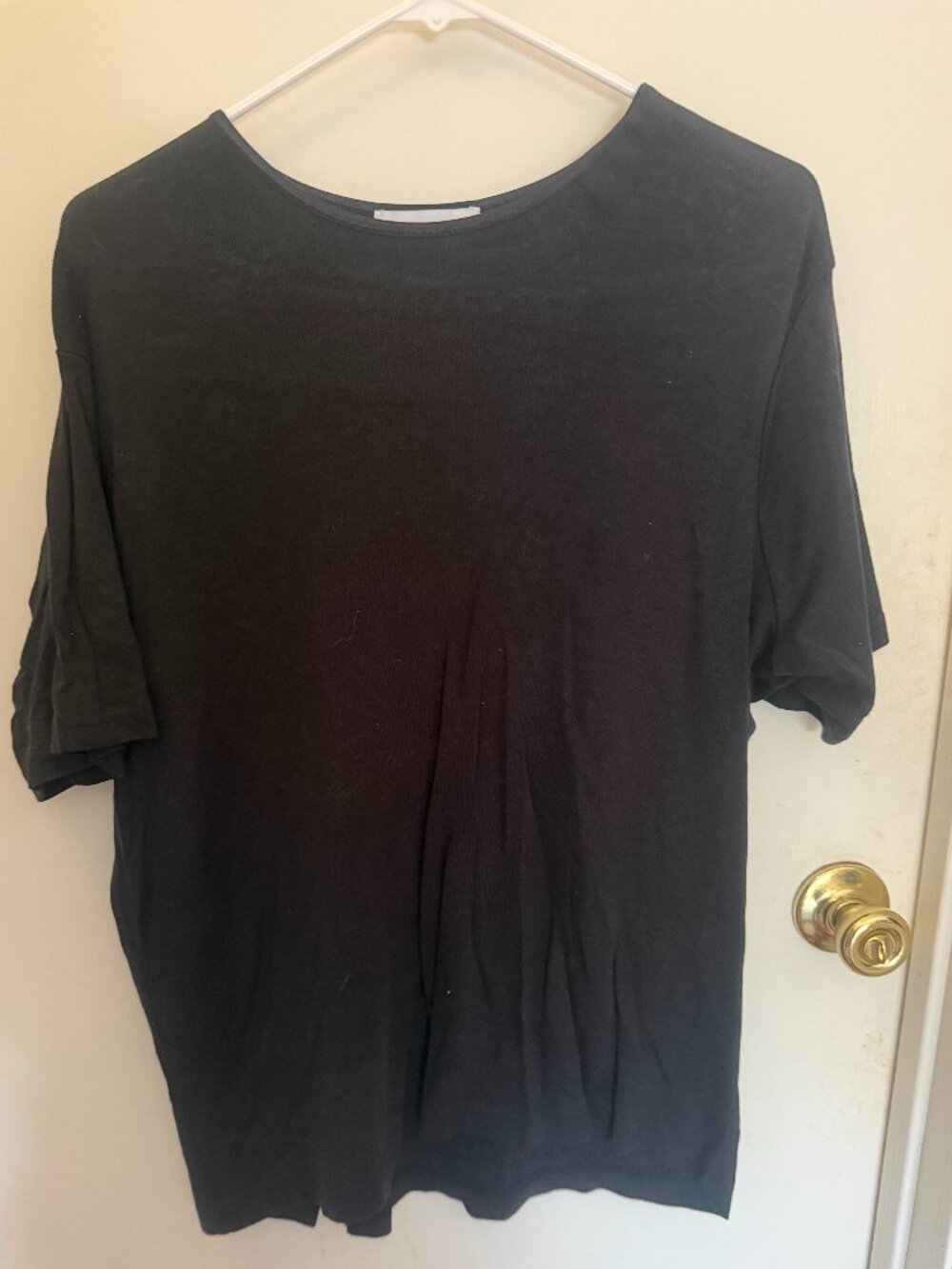 Croft & Barrow Black Tee W XL
